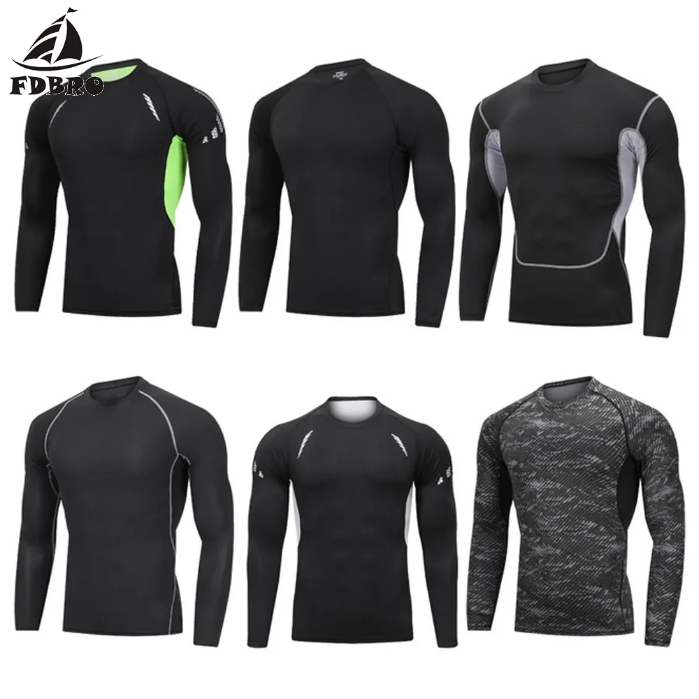 Мужская Спортивная Футболка FDBRO футболка для бега фитнеса баскетбола футбола
