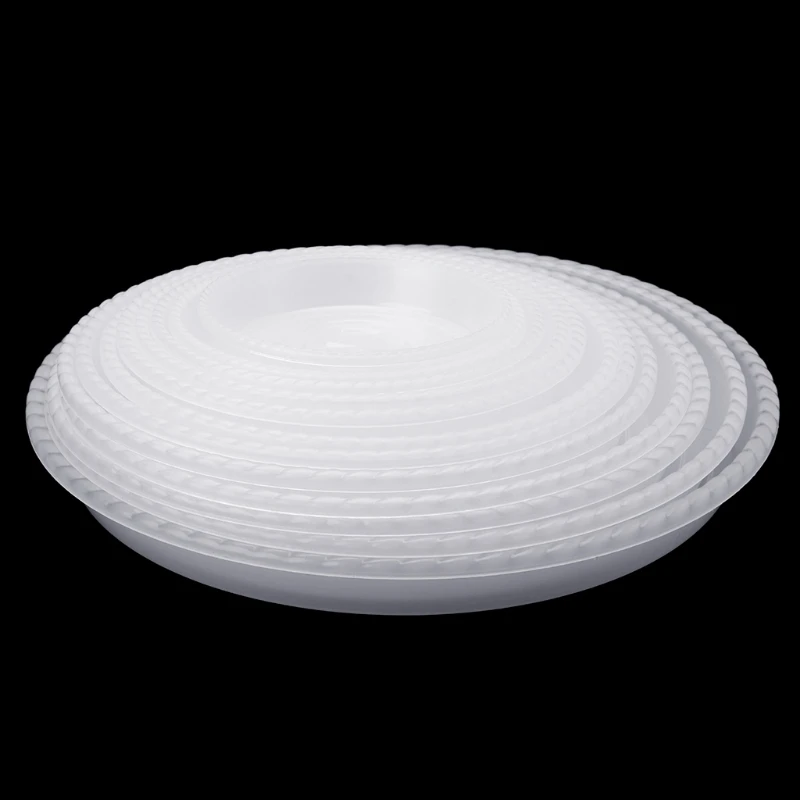 

J2HA Plastic Garden Flower Pot Plant Saucers Water Tray Base Indoor Outdoor Accessory