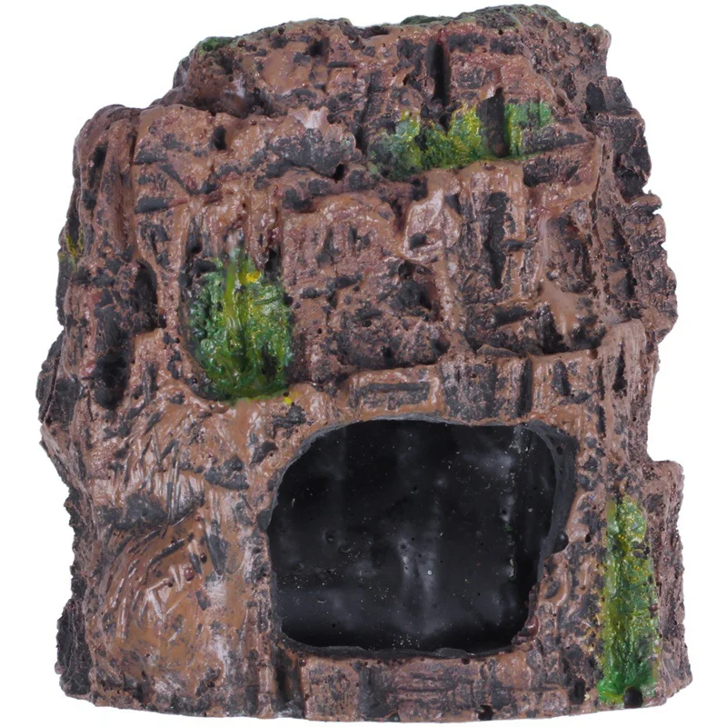 Aquarium Decoration Rock Cottage Cave Stone Hidden For Fish Tank | Дом и сад