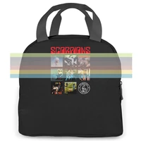 authentic scorpions band classic albums hard rock new newest stranger things women men portable insulated lunch bag adult