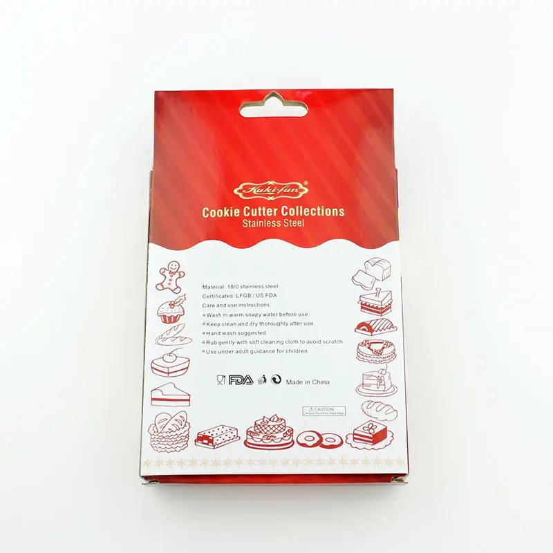 Набор из 5 штук в форме снежинки для печенья резак нержавеющей стали форма