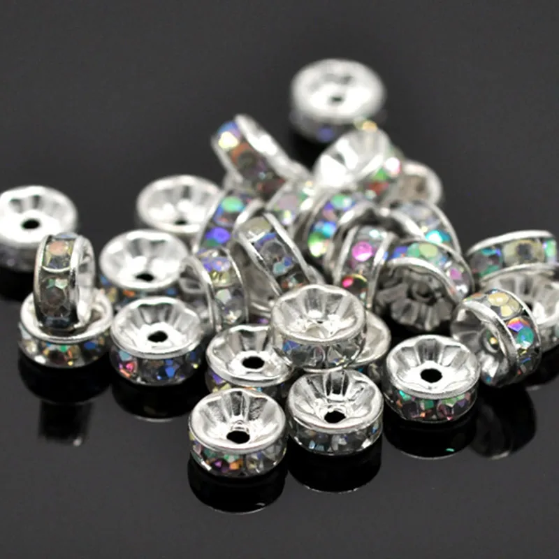 DoreenBeads из цинкового сплава ронdeli разделительные Бусины круглые посеребренные