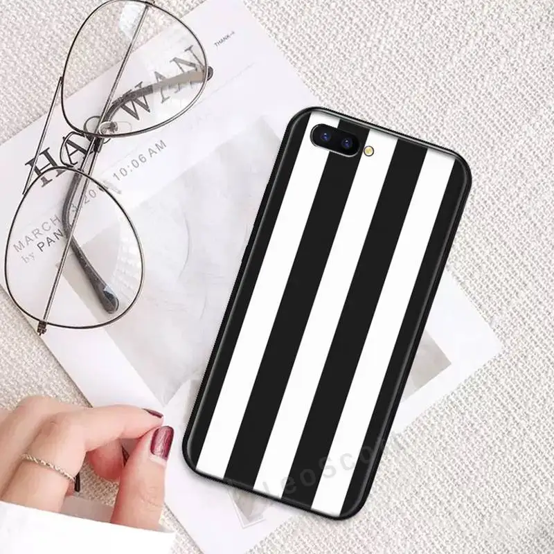 

Black and white checked cattle Phone Case For OPPO R9 R11 R15 R17 RENO Realme S PLUS Normal 2z 3 5 C2 pro