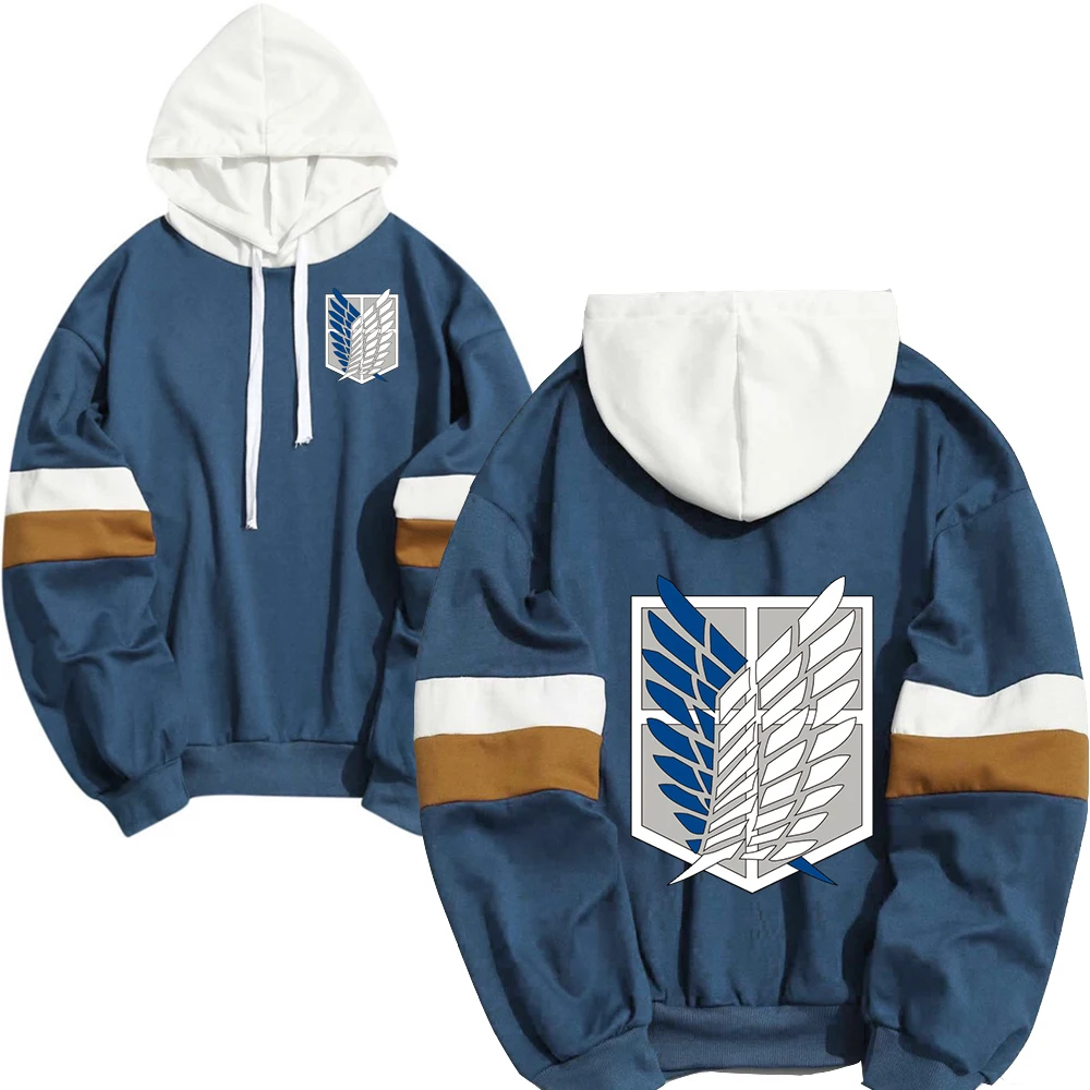

Anime Attack on Titan Hoodies Hooded Swearshirts Women Men Unisex Casual Loose Pullovers Clothing for Spring Thin Section