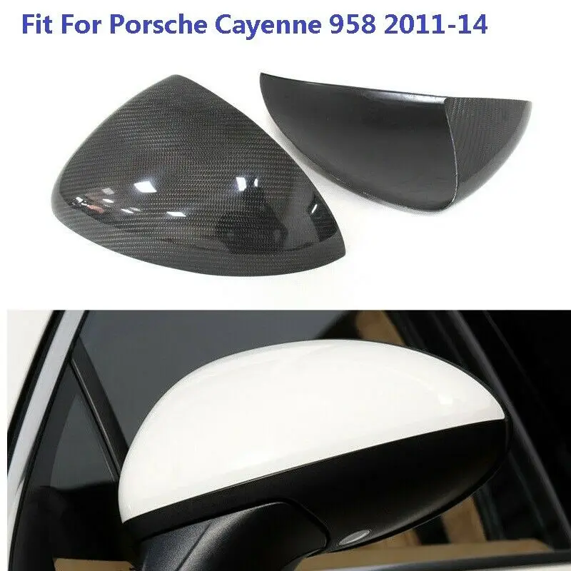 Крышка зеркала заднего вида из углеродного волокна подходит для Porsche Cayenne 958 2011 14