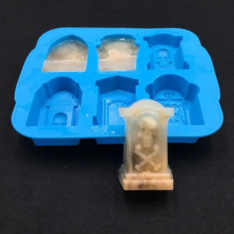 Силиконовые формы для шоколада в виде надгробия на Хэллоуин коктейлей виски со