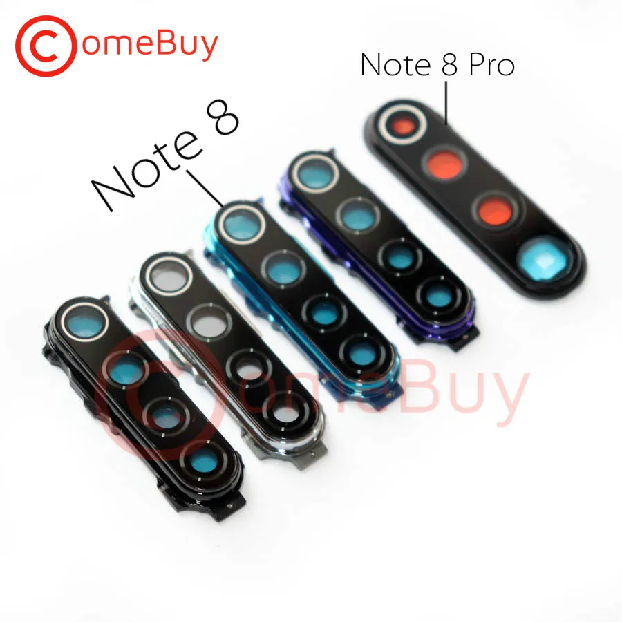 

For Xiaomi Redmi Note 8 Pro Rear Camera Glass Cover With Frame Holder For Redmi Note 8 Back Camera Lens Note8 Replacement