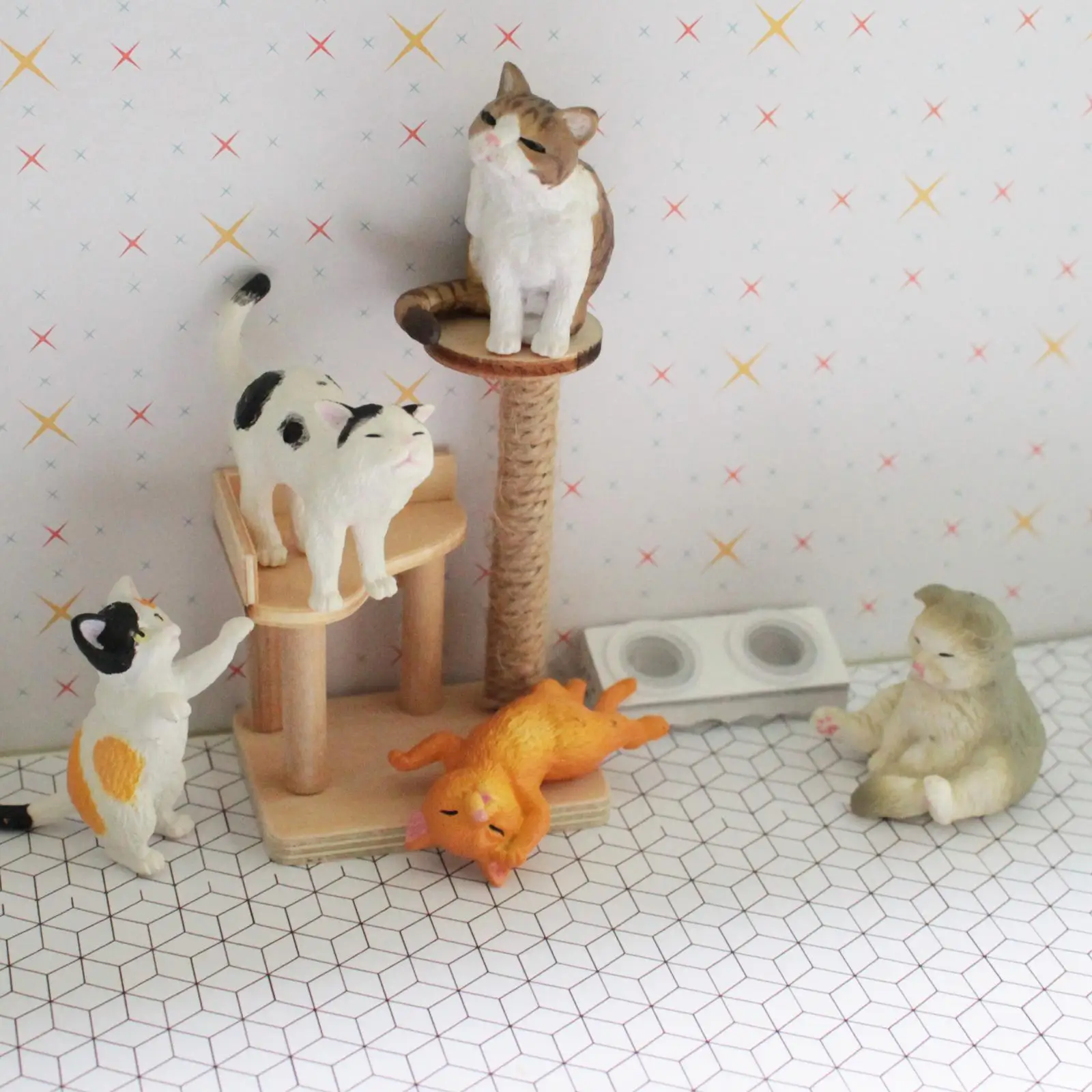 

Dollhouse Miniatures Food Bowl Mini Bowl Supply Decor for 1/12 Dolls House