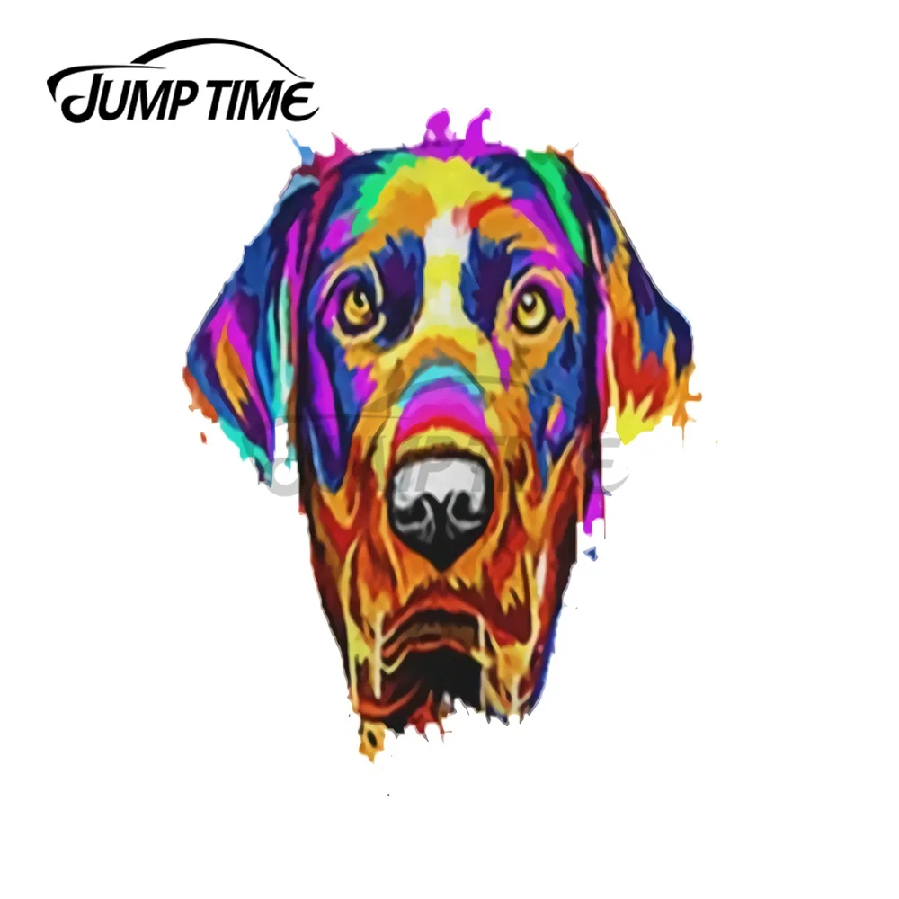 JumpTime 13x6,8 см Лабрадор ретривер животные красивые автомобильные наклейки и наклейки на багажник ноутбук доска для серфинга устойчивая к царапинам графика