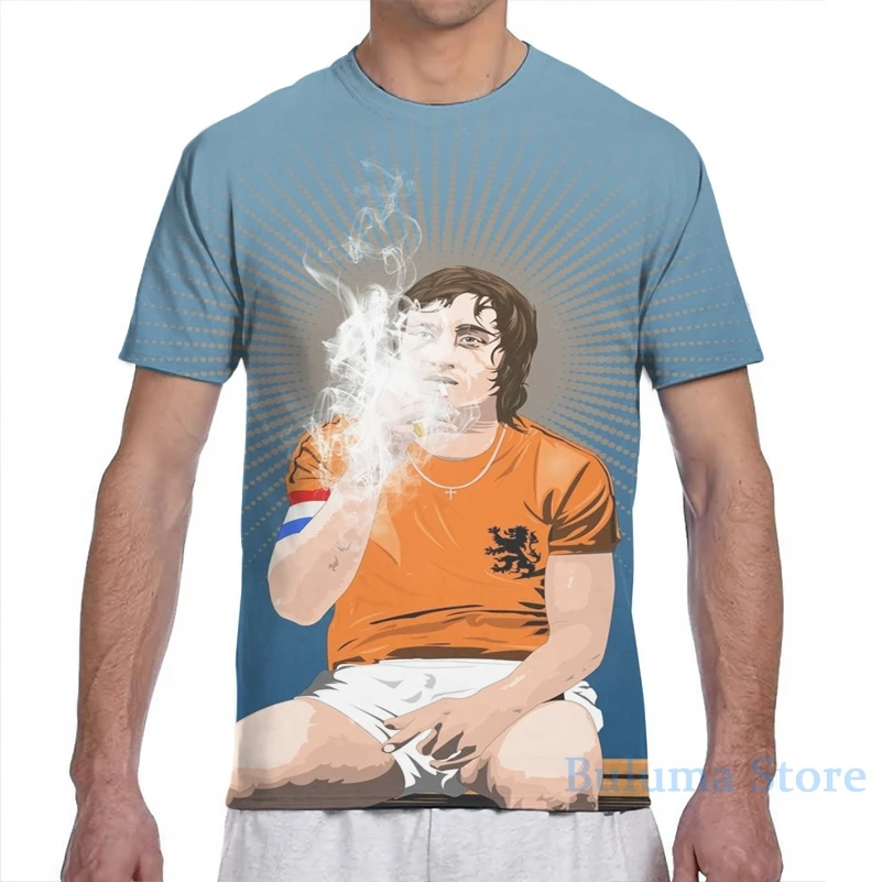 Футболка Мужская/женская с принтом Johan Cruyff тенниска из Нидерландов модная майка