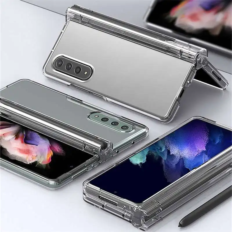 

Have S Pen Holder Slot 2021.9 New For Samsung Galaxy Z Fold 3 Case For Galaxy Z Fold3 5G Case F9260 Case NO Spen Included