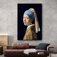 the girl with a pearl earring canvas paintings reproductions famous artwork by jon pop art prints wall pictures for room decor