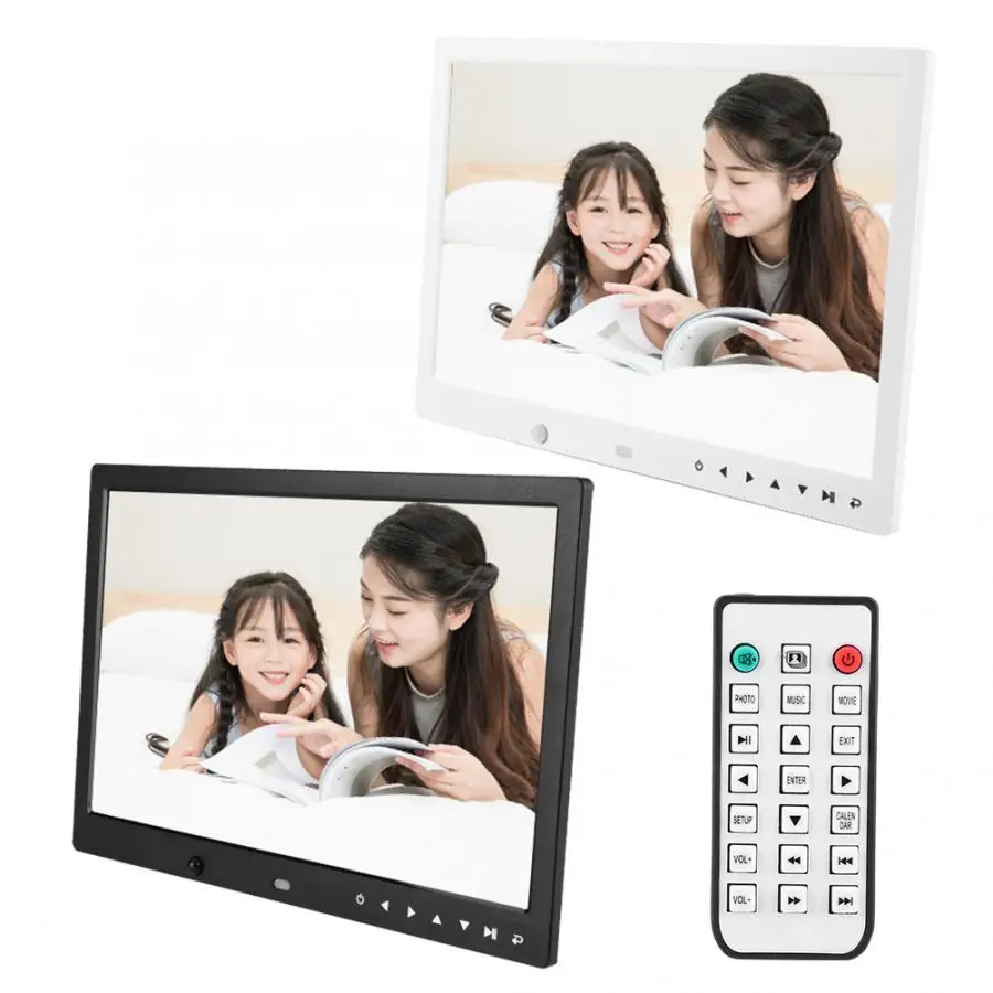13inch 1080P HD LED Multi-function Motion Detection Digital Photo Frame Music Movie Player Remote Control AC 110-240V | Электроника
