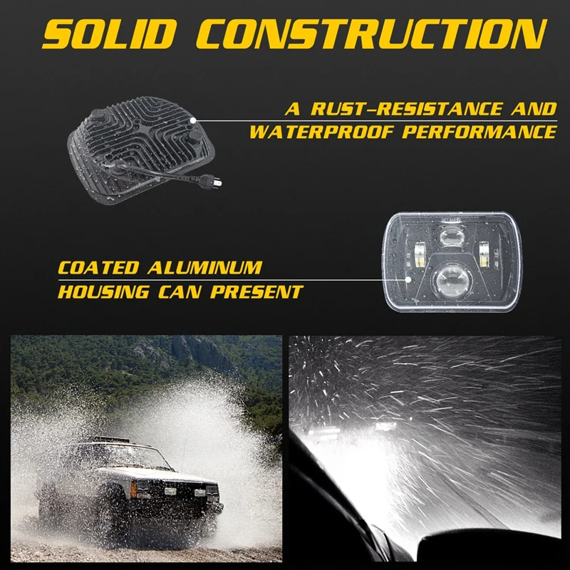 

300W 30000LM 7Inch H4 Led Headlight High Low Beam for Wrangler SUV Truck Offroad Motorcycle Waterproof Amber+White 6000K
