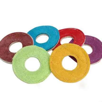 New pet dog toy color natural loofah Doughnut Cleaning bite tablet bagel tooth Toys 10pc/lot | Дом и сад