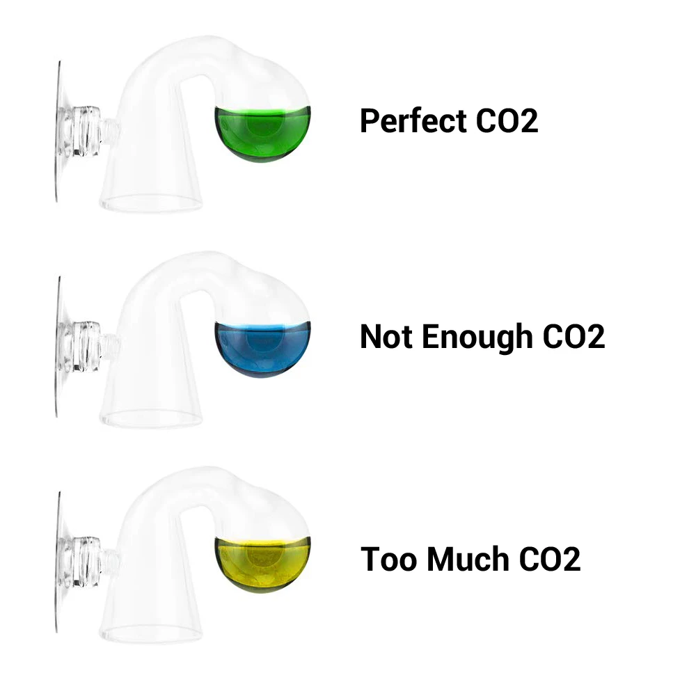 

NICREW Fish Tank CO2 Diffuse Glass Drop Checker For Co2 Monitor glass drop checker PH Long Term Indicator Monitor Tester