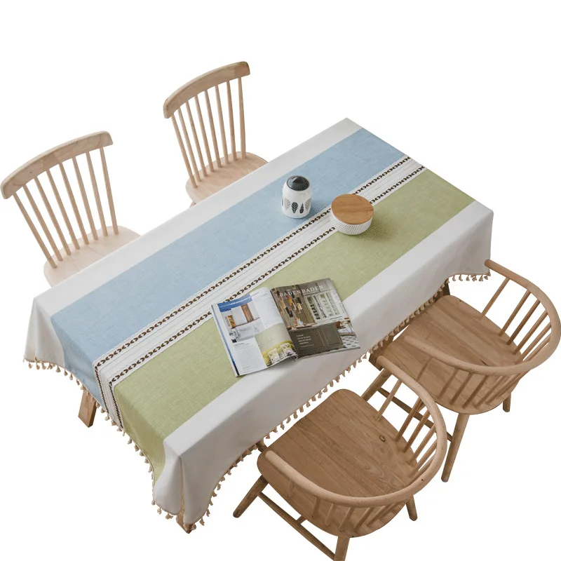 Скатерть в стиле кантри клетчатая с рисунком прямоугольная женская домашняя