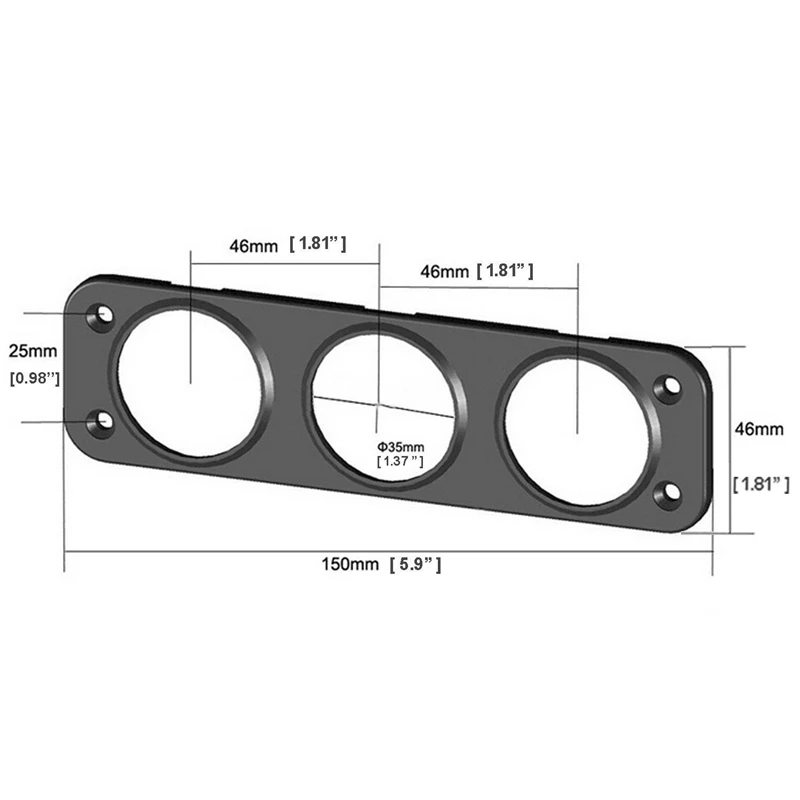 12 В двойной порт USB зарядное устройство гнездо автомобиля лодки синий