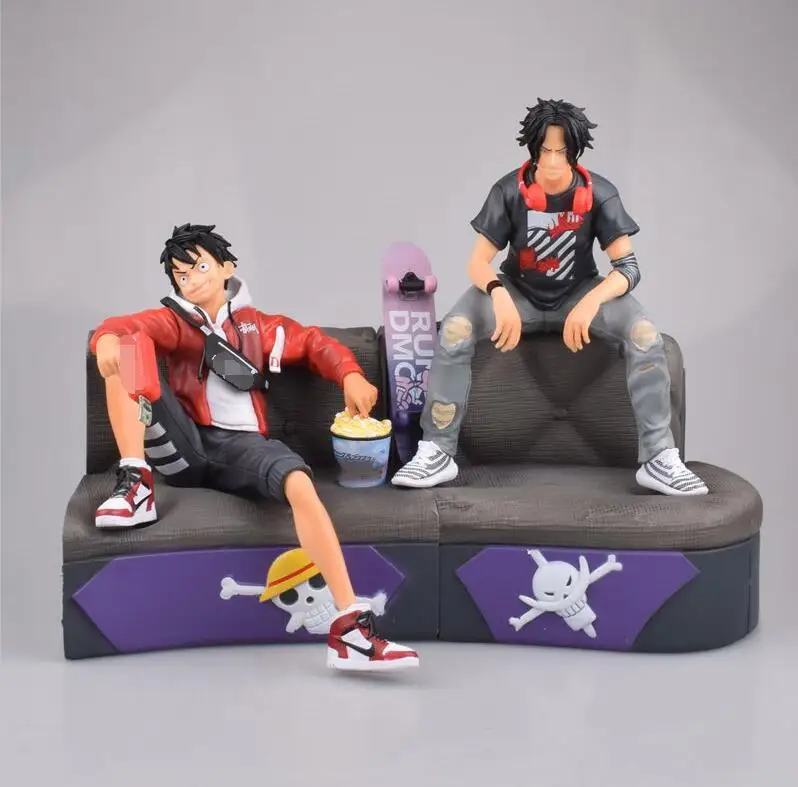 Аниме ONE PIECE модный стиль Луффи Ace Sabo фигурка модель игрушки