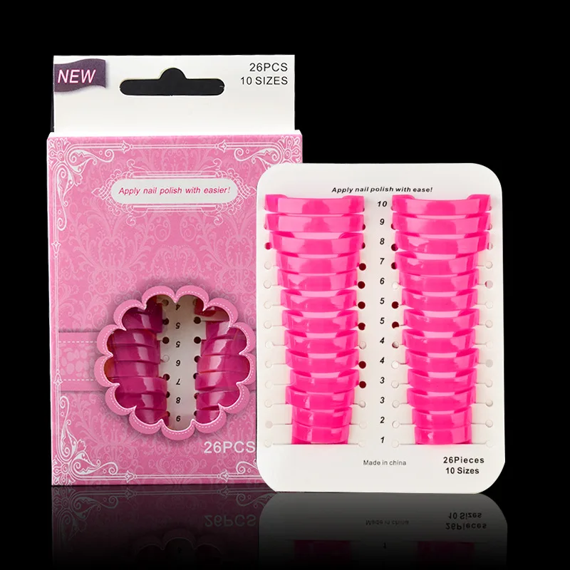 26 шт. чехол на палец щит для дизайна ногтей сделай сам дизайн пластиковый