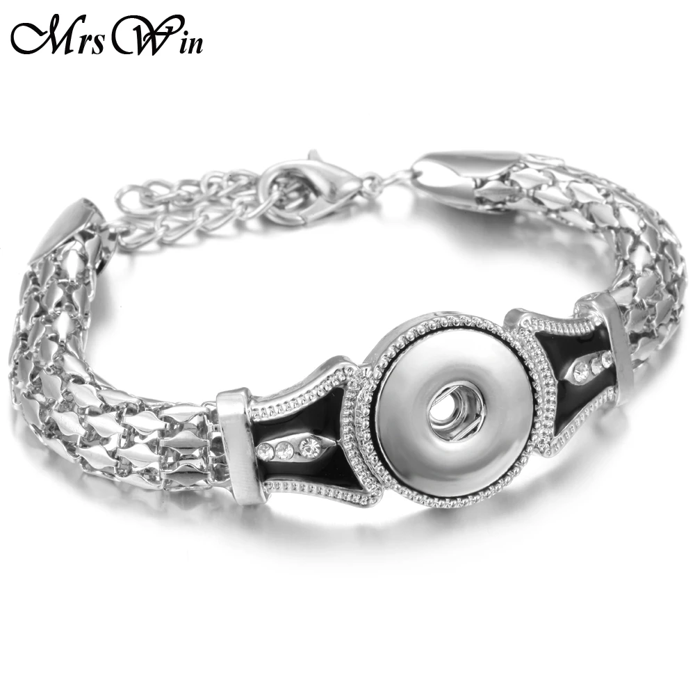 Новый браслет высокого качества Винтажный серебряный цвет 18 мм регулируемый