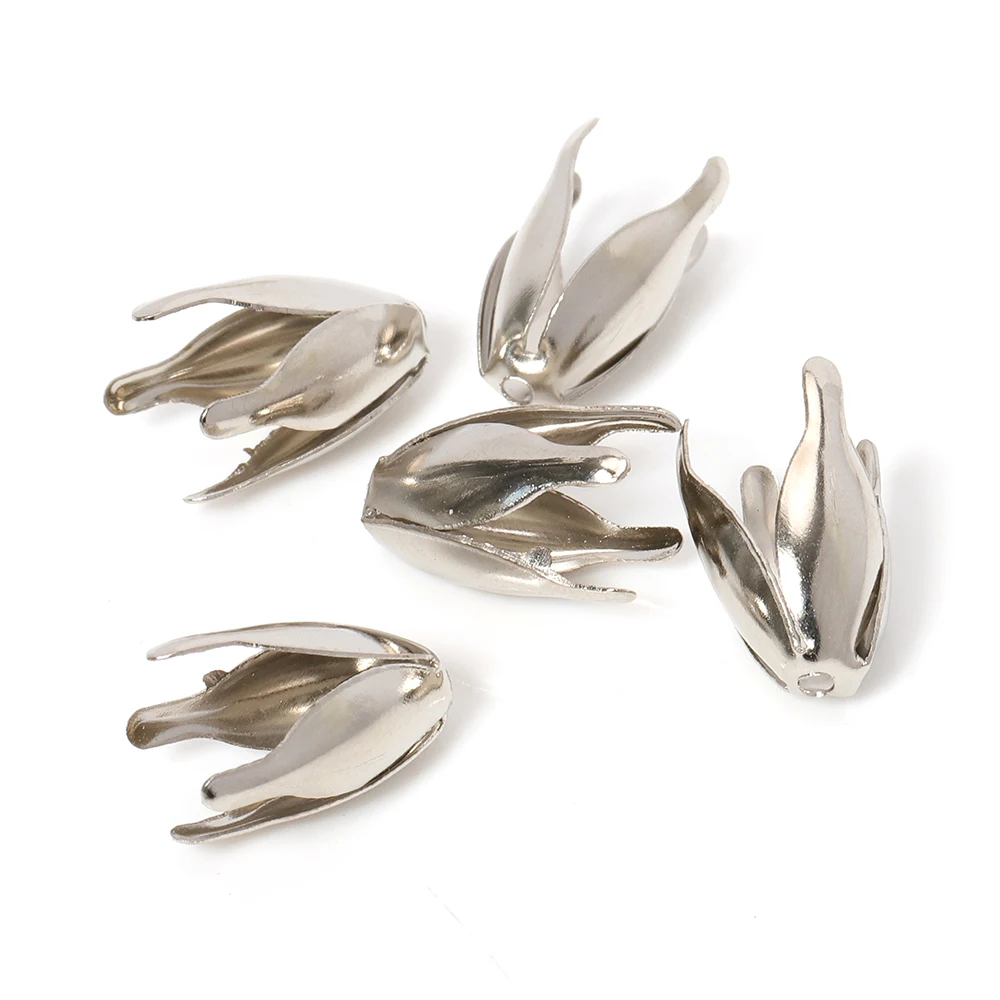 100 шт 13 мм Цветы филигранные бусины колпачки лепестки конец разделитель Подвески