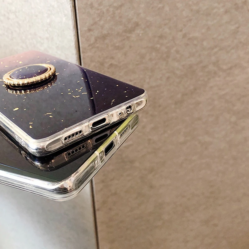 LOVECOM Geometric Splice Phone Case With Ring Holder For Samsung Note 10 9 Pro S9 S10 Plus A7 A8 2018 Soft Epoxy Cover | Мобильные