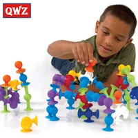 33 72pcs diy silicone building blocks assembled sucker suction cup funny construction toys children educational toys gifts