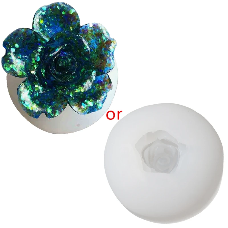 

3D Rose Flower Chrysanthemum Flower Candy Silicone Soap Resin Mold Art Craft 85LB