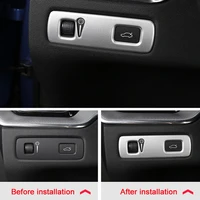 abs matte for volvo xc60 2018 2019 car left middle control box decoration sticker cover trim auto accessories car styling 1pcs