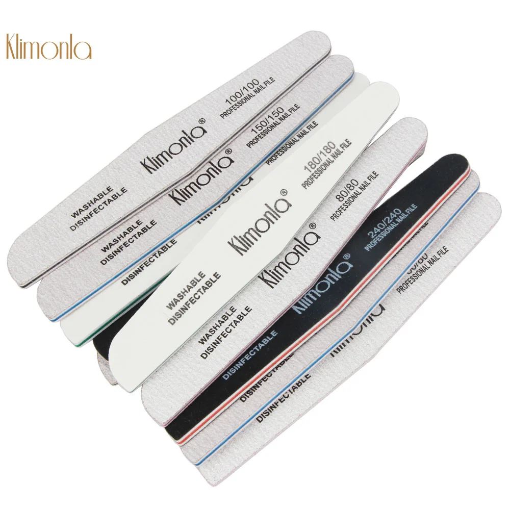 

New Style 25Pcs/lot Sanding Nail File Mix Grits Thick Washable Buffing Artificial UV Gel Nails Professional Manicure Art Tool