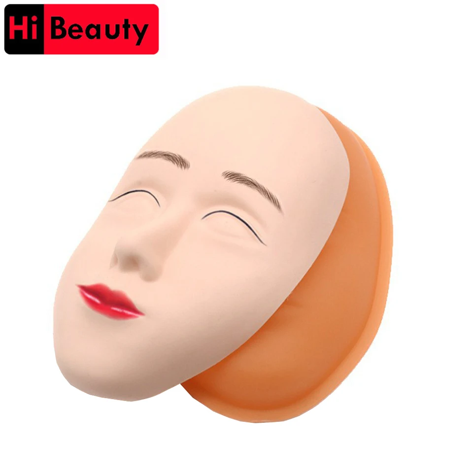 Силиконовая голова манекен для практики татуировок бровей и макияжа|Аксессуары