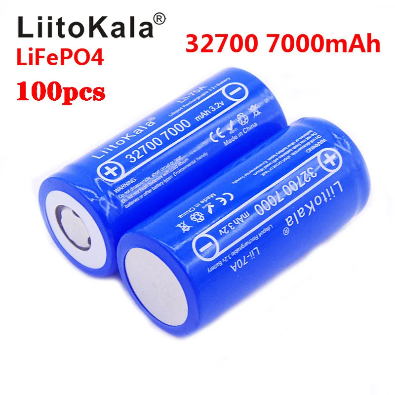 

Wholesale LiitoKala 3.2V 32700 7000mAh 6500mAh LiFePO4 Battery 35A Continuous Discharge Maximum 55A High power battery+Nickel