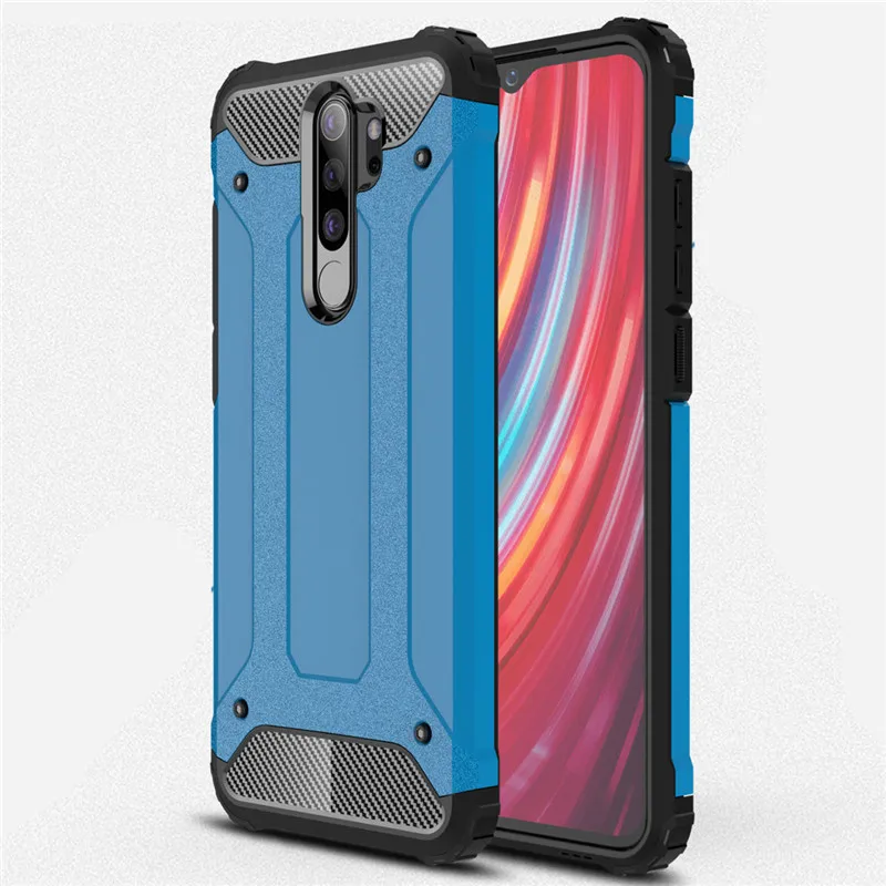 For Xiaomi Redmi Note 8 Pro Case Shockproof Armor Hard PC Silicone Phone Case for Redmi Note 8 Note8 Soft TPU Back Cover