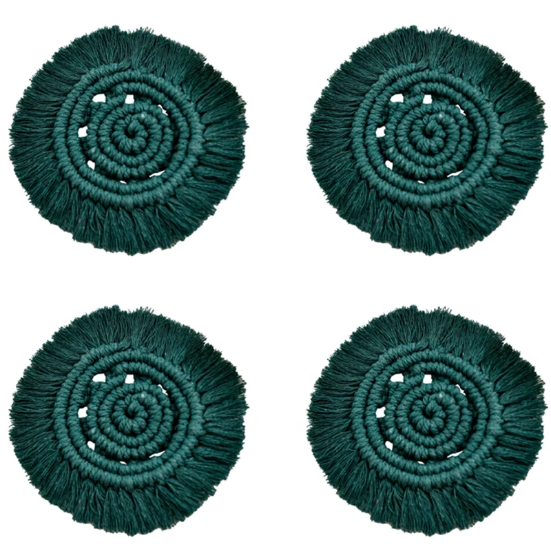 

Подставка под чашку для макраме ручной работы, хлопковая скатерть ручной работы в северную Европу, подставка под чашку, украшение для спаль...