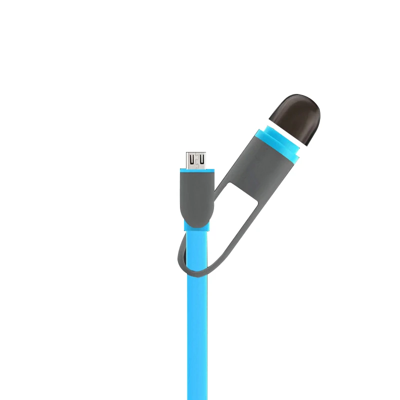 2 в 1 Micro USB кабель для iPhone Mini портативный зарядный 7 8 11 11pro 12 6 5 Xiaomi Redmi 4X|Кабели