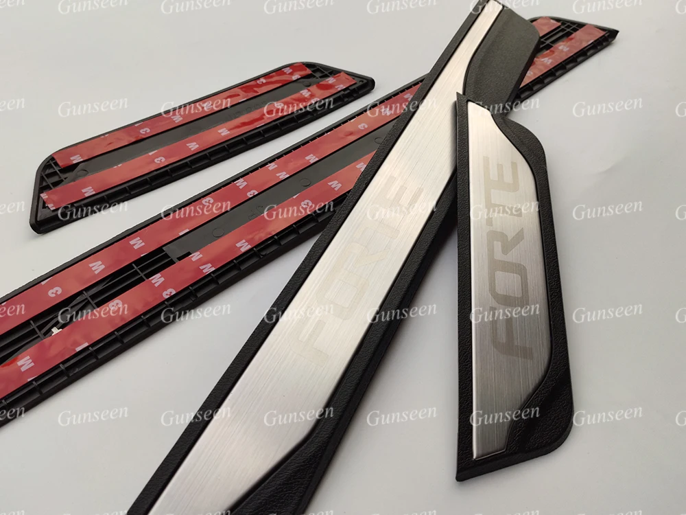 Автомобильная Накладка на порог для Kia Forte защитные аксессуары наклейка