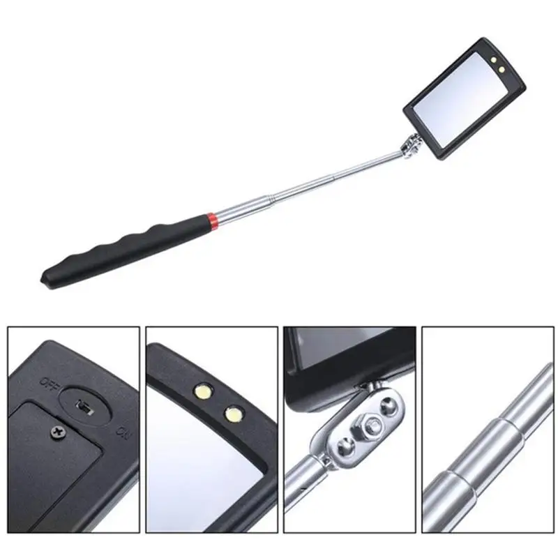 

1Pc Adjustable Angle Car View Pen Auto Telescopic Detection Flexible Mirror Telescoping Extending Lens Inspection Accessori J2M7