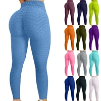 womens exercise leggings bubble hip lifting fitness running indoor sports high waist yoga pants peach hips gym leggings