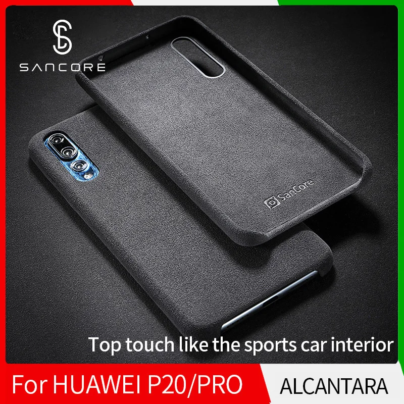 Чехол для мобильного телефона SanCore HUAWEI P20 pro phoneCase из кожи ALCANTARA все включено модный