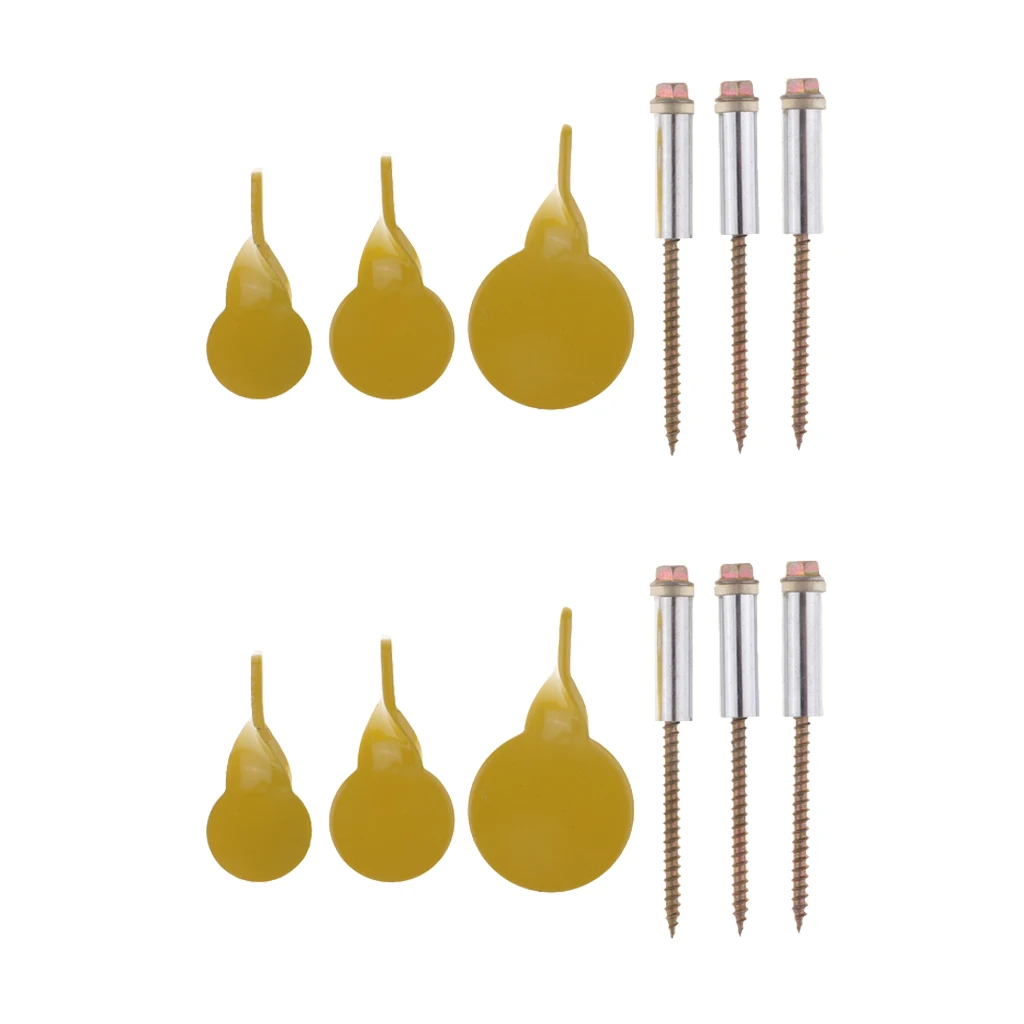 6pcs Heavy Duty Metal Target Spinners Plinking for Installing on Tree | Спорт и развлечения