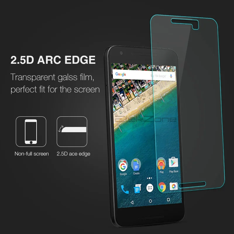 Нано покрытие 9H HD экран телефона Закаленное стекло пленка для Goolge Nexus 5X 2.5D