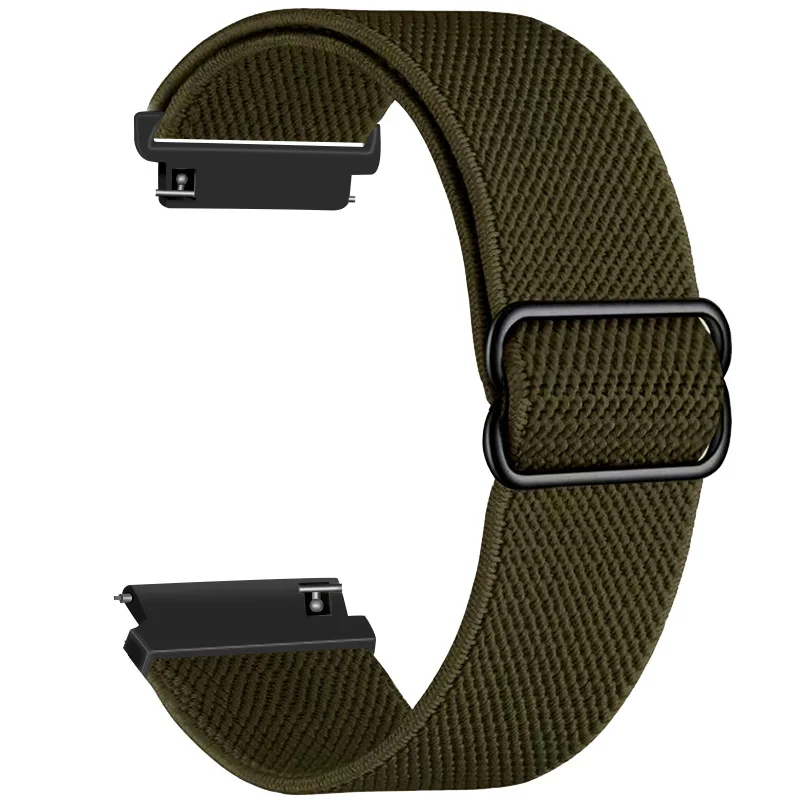 22mm 20mm Elastic Adjustable Stretchy Nylon Loop Strap For Huawei GT 3 /Amazfit GTR/GTS/Bip/Xiaomi Color 2/Samsung Watch Band