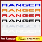 Рейнджер решетка верхняя логотип письмо подходит для Ford Ranger 2015-2022 3D эмблема клей хромированный Стайлинг оригинальный размер ABS наклейка