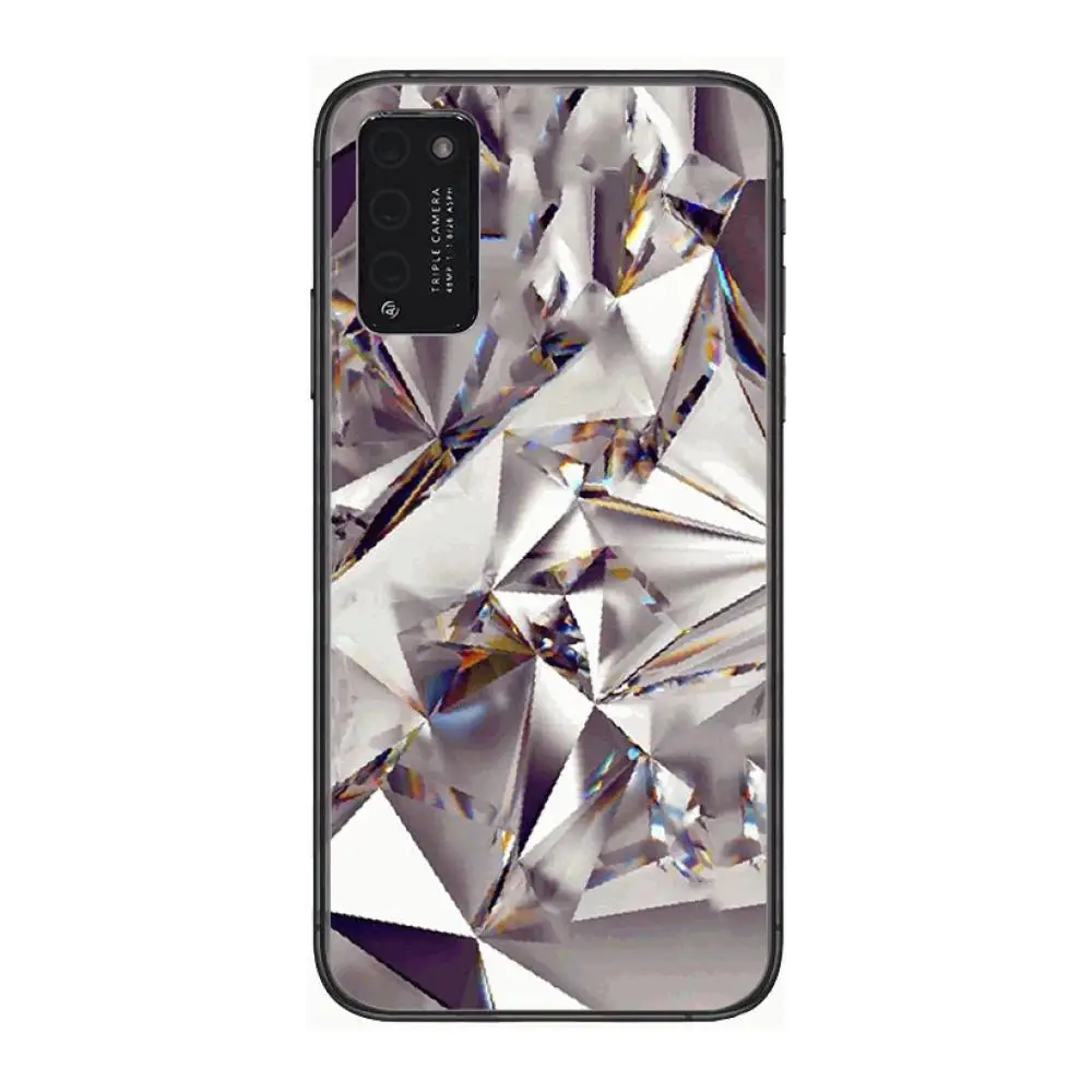 

Beautiful Shining Diamond Clear Phone Case For Huawei Honor 10 20 30 9 X Pro Lite V 5G RU Black Etui Coque Hoesjes Comic Fashio