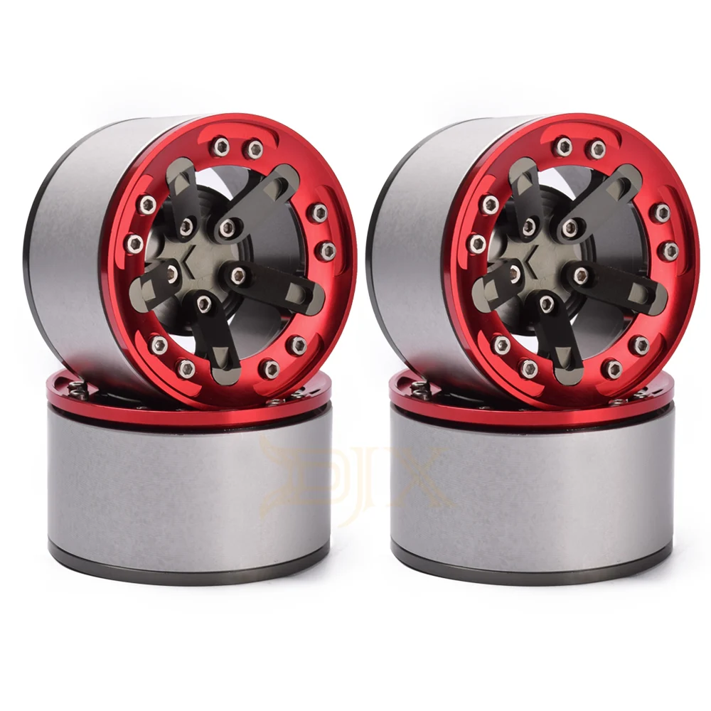 DJX 4PCS 2.2 Inch Beadlock Wheel Rims for 1/10 RC Rock Crawler Axial SCX10 RR10 Wraith 90046 Traxxas TRX4 TRX-6 | Игрушки и хобби