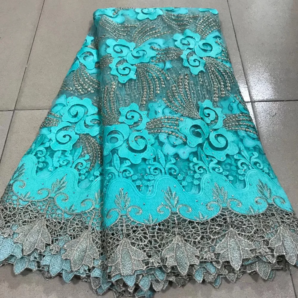 

New Design French Net Lace Fabric 2020 African Tulle Lace Fabric With Stone Embroidery Mesh Tulle Fabric High quality Lace