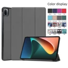 Однотонный чехол из искусственной кожи для Mi Pad 5 Pro Smart Stand для Mi Pad 5Mi Pad 5 Pro