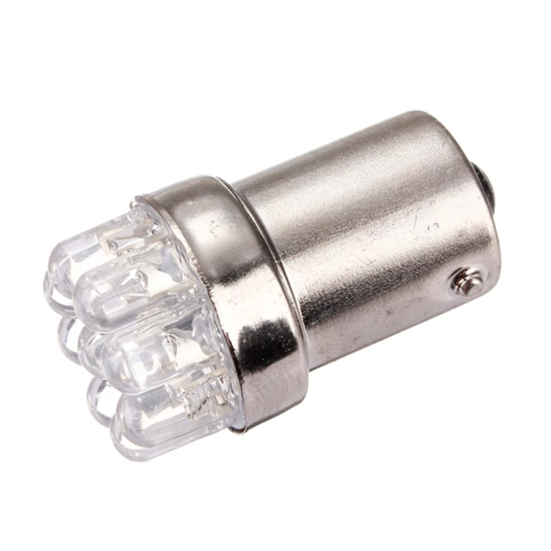 10 шт. янтарно-желтый DC12V BA15S 1156 9 светодиодный автомобильный светильник, задний тормоз, сигнал поворота, парковочные лампы, лампа, поддержка, Прямая поставка
