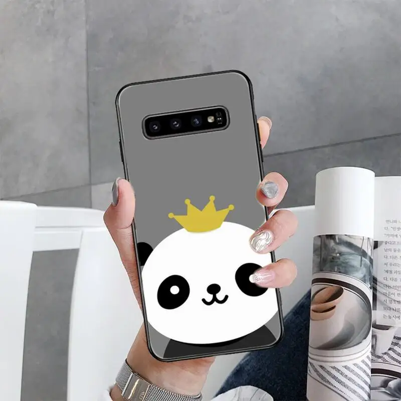 

Lovely Animal panda animal Phone Case For Samsung Galaxy S10 Plus S10E S21 S20 UlTRA S7 S8 S9 Plus S10lite S20 plus